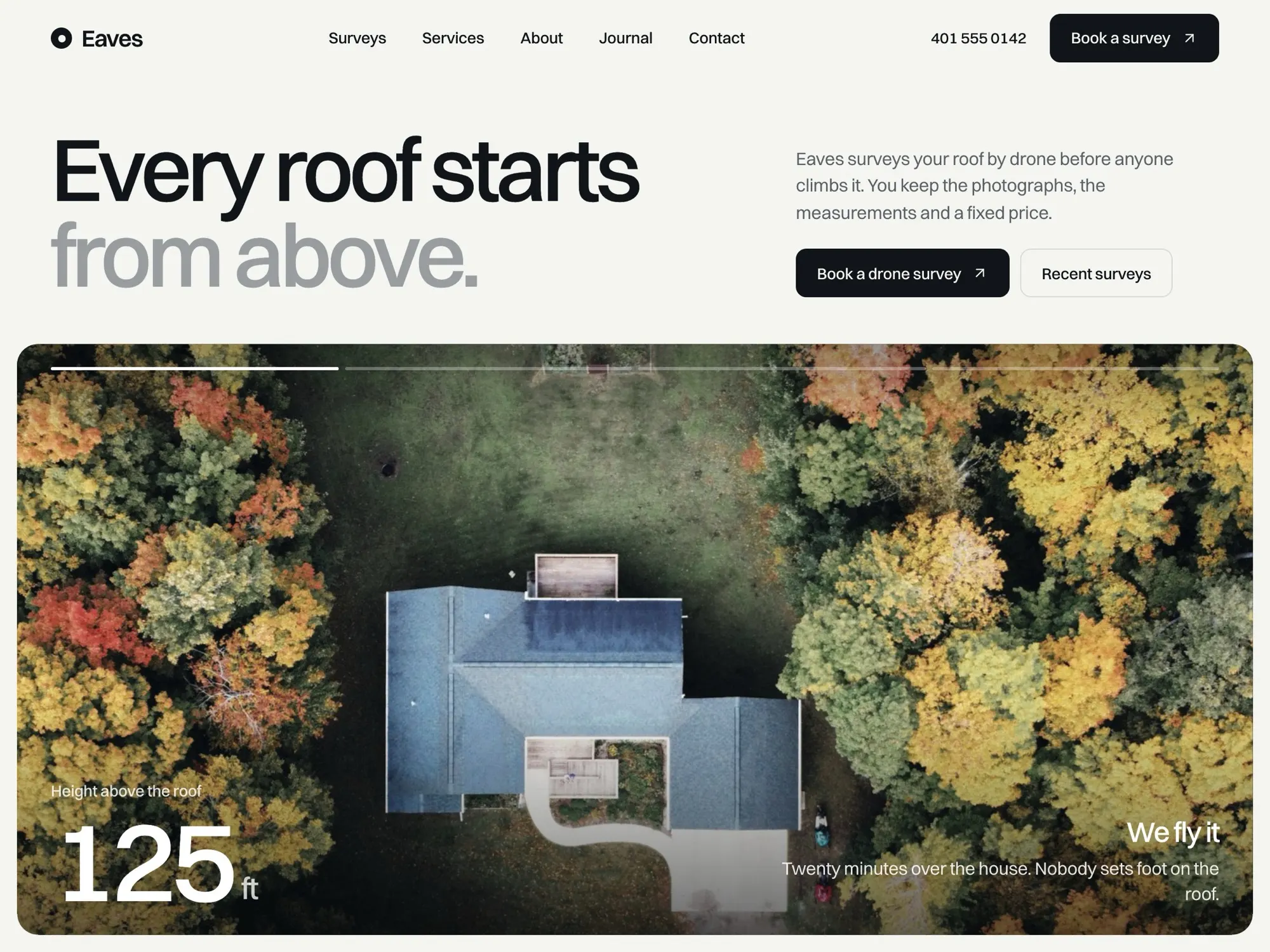 Eaves, a template for roofing companies