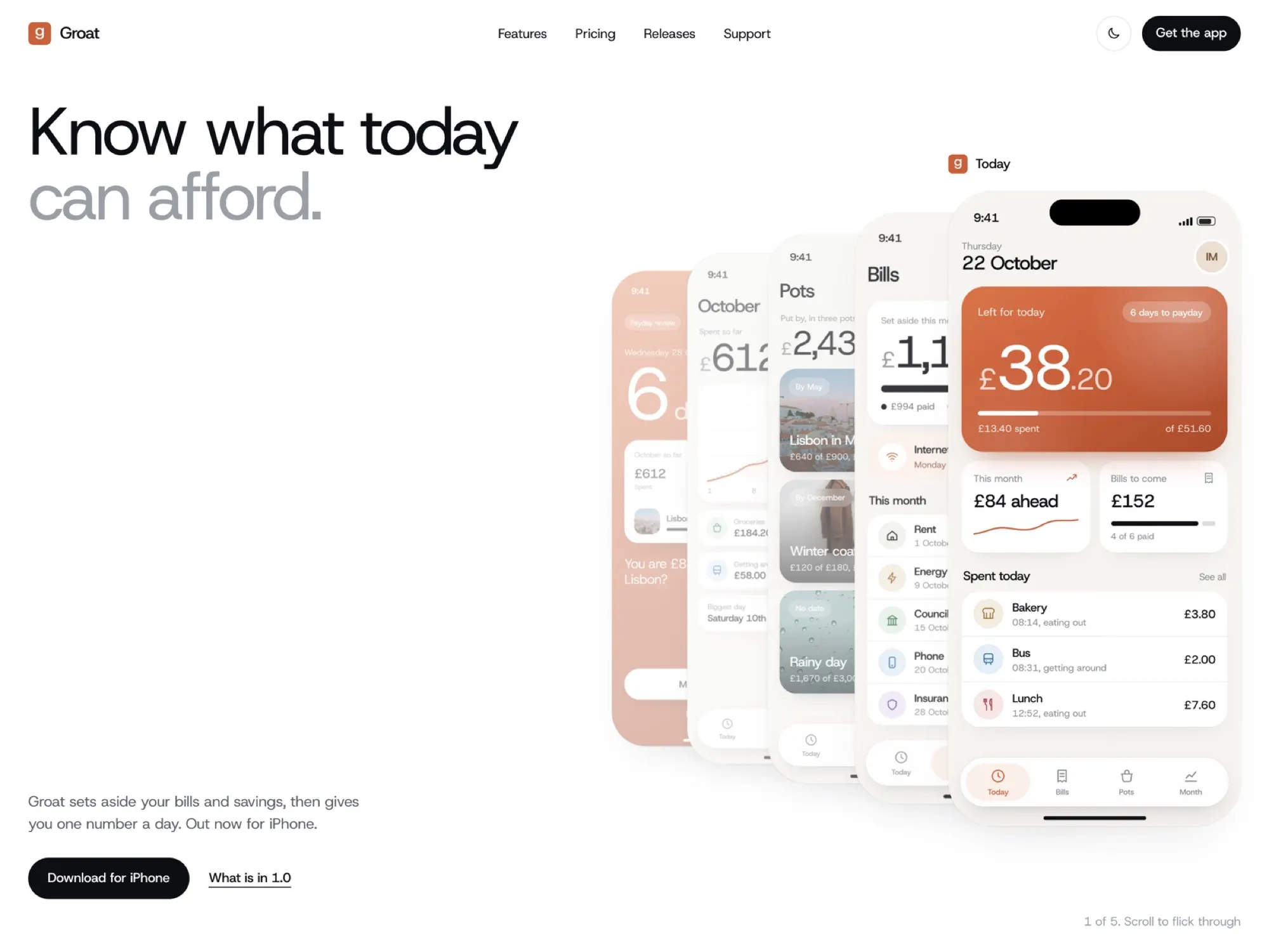 Recents home page