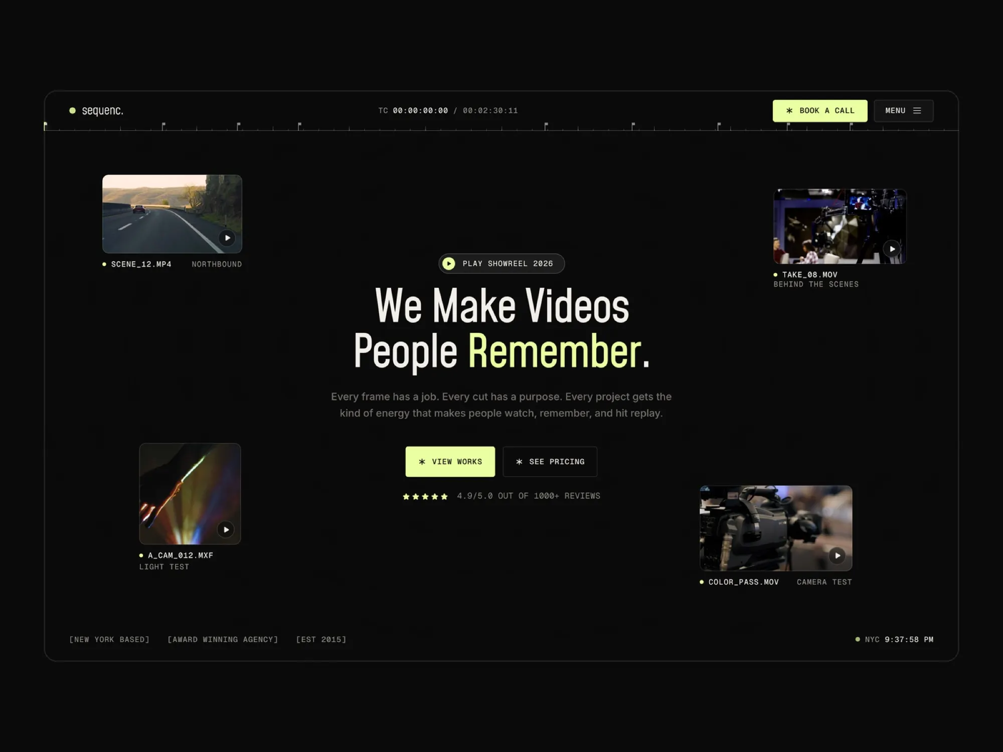 Sequenc home page